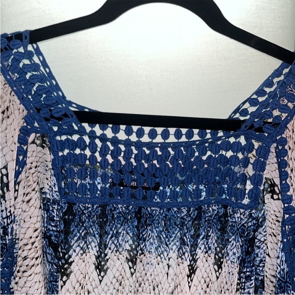 Daniel Rainn Sheer Top Boho Sz Small - Picture 4 of 6